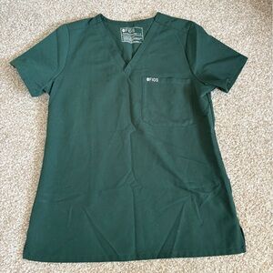 FIGS Green One Pocket Scrub Top